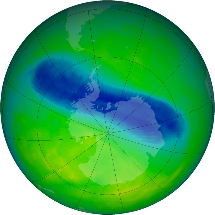 Ozone Map 1991-11-16